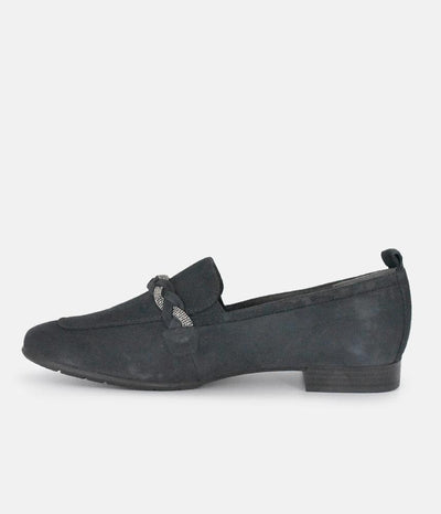 Tamaris Beautiful Navy Suede Loafers