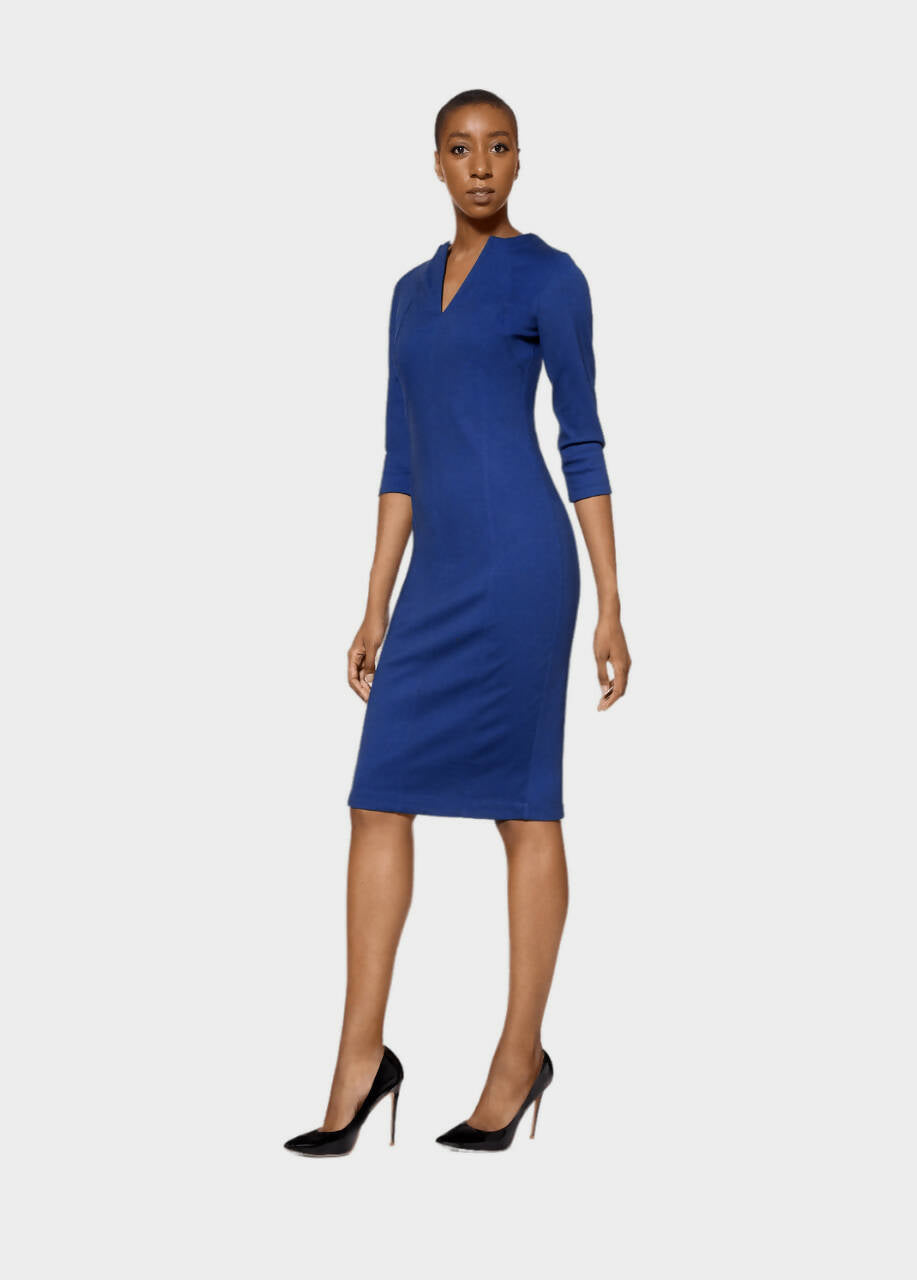 Tall Geena Blue/Black Reversible Dress