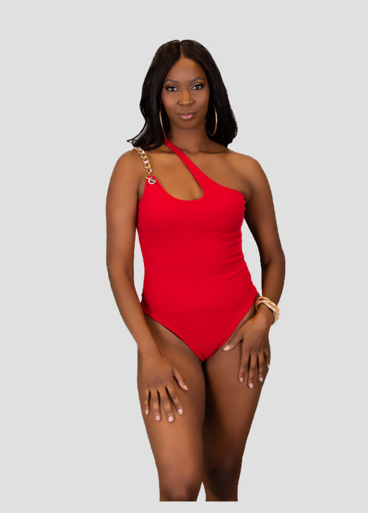 Chainlink Bodysuit - Red