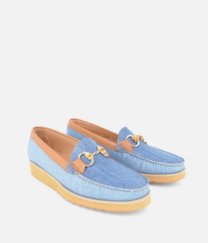 Vittoria Mengoni Beautiful Denim Combi Loafers