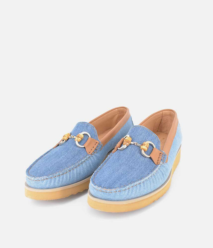 Vittoria Mengoni Beautiful Denim Combi Loafers