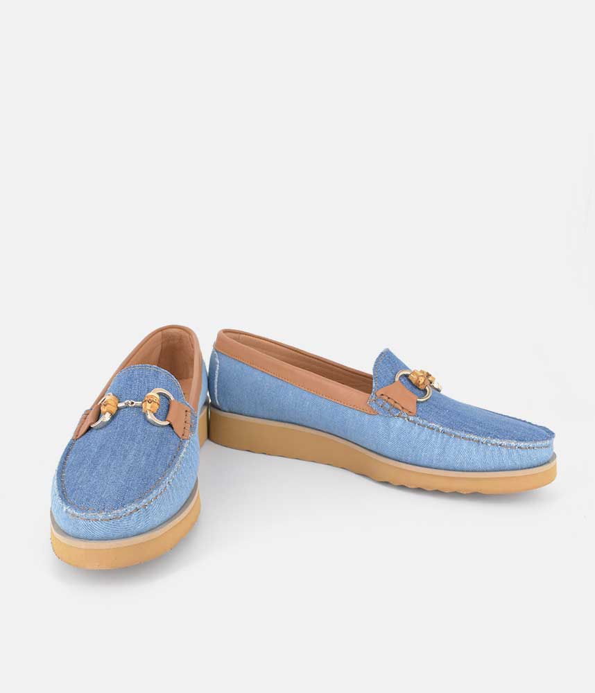 Vittoria Mengoni Beautiful Denim Combi Loafers