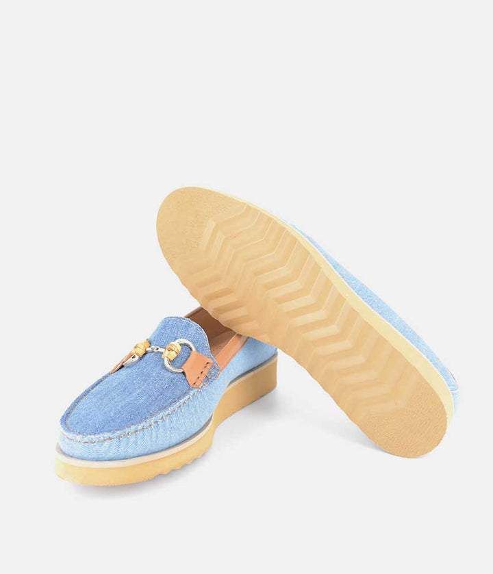 Vittoria Mengoni Beautiful Denim Combi Loafers