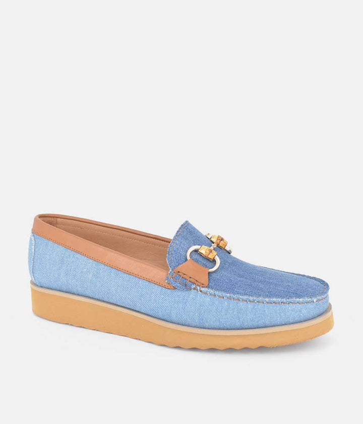 Vittoria Mengoni Beautiful Denim Combi Loafers