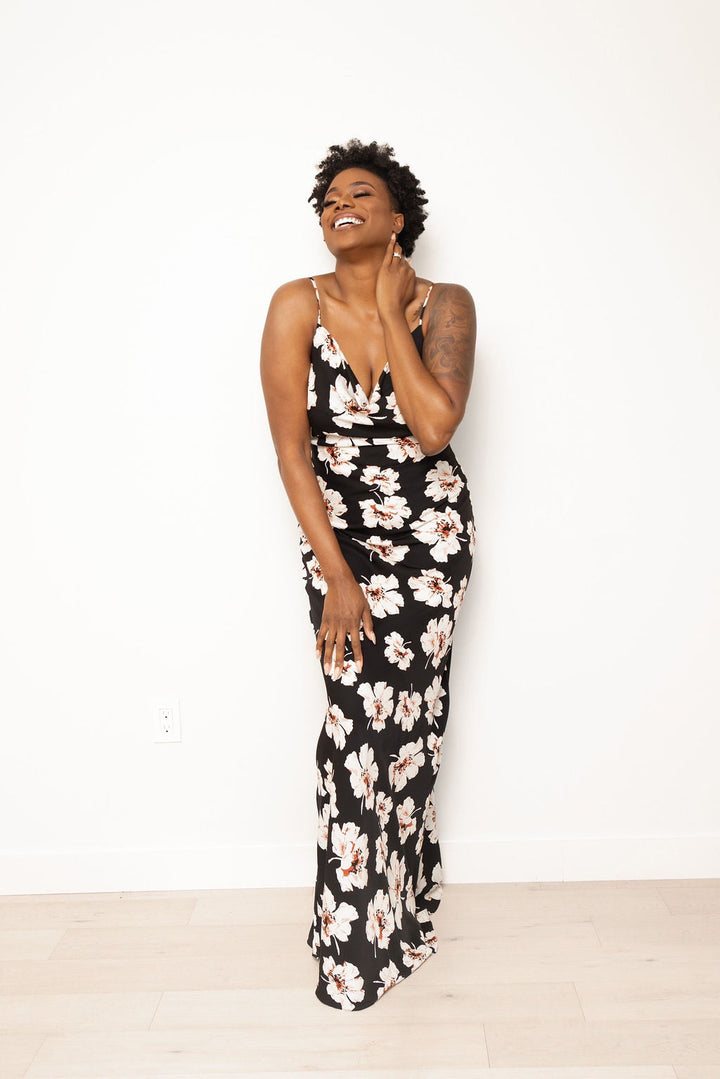 Tall Floral Slip Maxi Dress