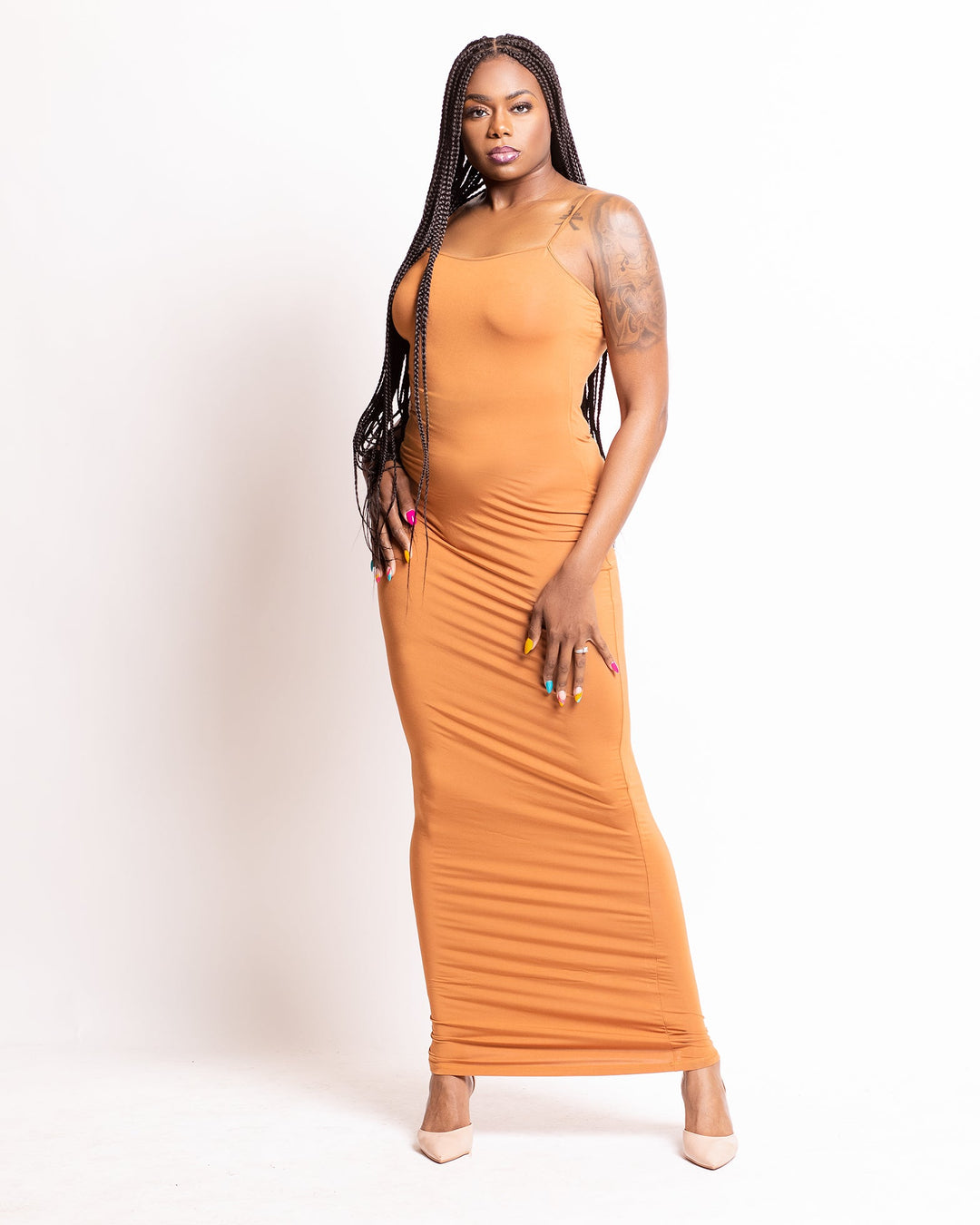 Tall Caramel Lounge Maxi Bodycon Dress