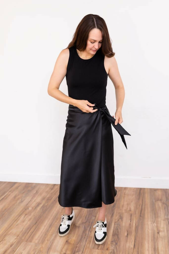 Asymmetrical Midi Skirt