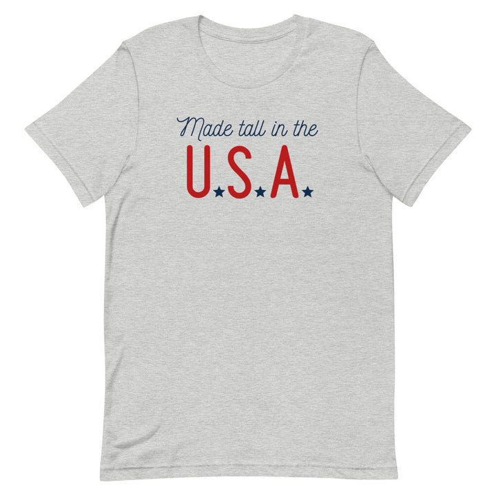 Made Tall in the U.S.A. t-shirt in Athletic Heather.