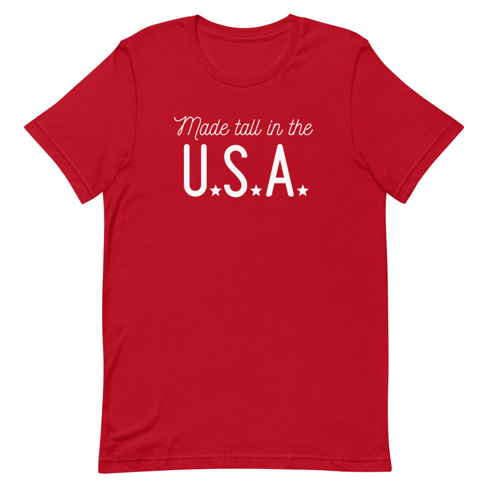 Made Tall in the U.S.A. t-shirt in Red.