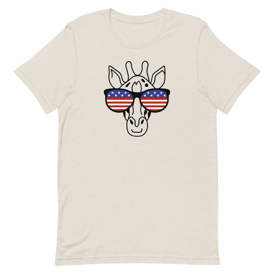 Patriotic Giraffe T-Shirt