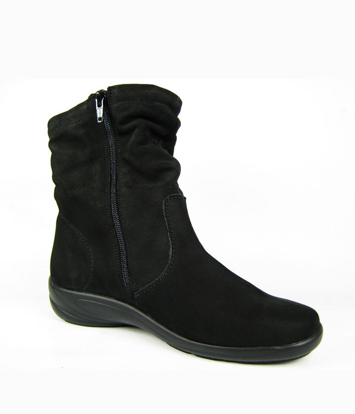 Semler Premium Black Suede Slouch Boots