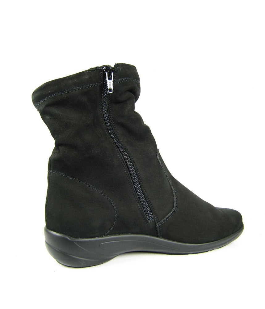 Semler Premium Black Suede Slouch Boots