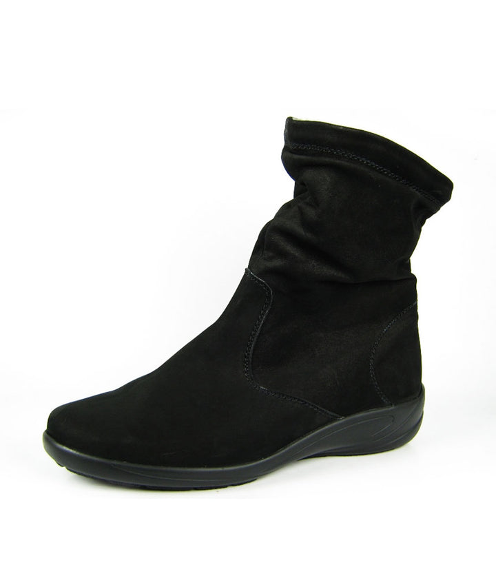 Semler Premium Black Suede Slouch Boots