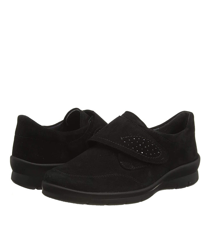 Semler Deluxe Black Velour Shoes