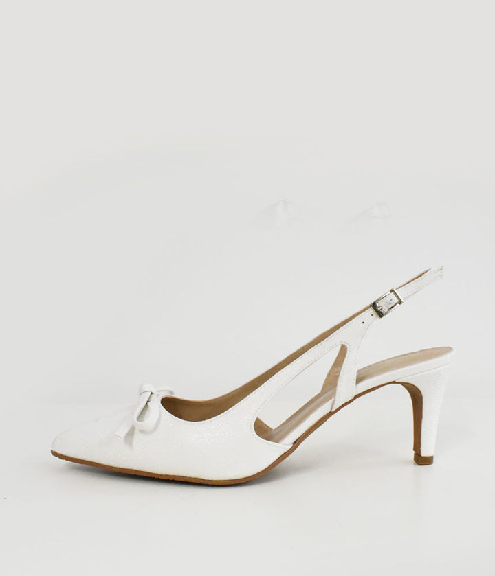 Cinderella Shoes Deluxe White Slingback Heels