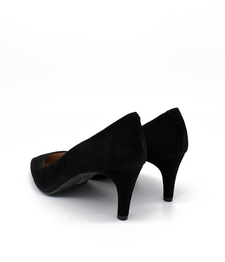 Cinderella Shoes Classic Black Suede Stiletto Heel