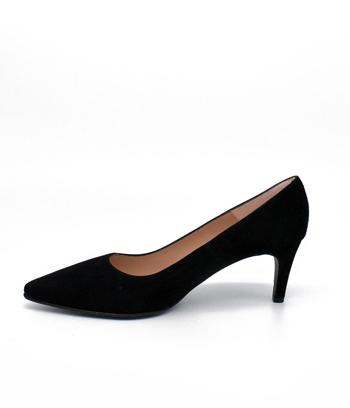 Cinderella Shoes Classic Black Suede Stiletto Heel