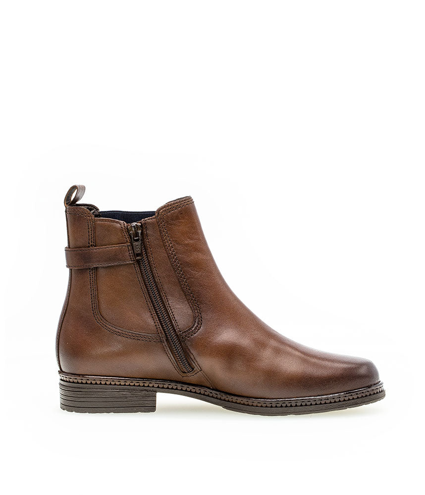 Gabor Premium Brown Leather Ankle Boots