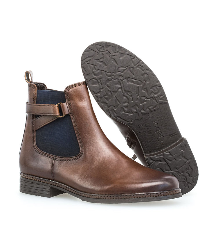 Gabor Premium Brown Leather Ankle Boots