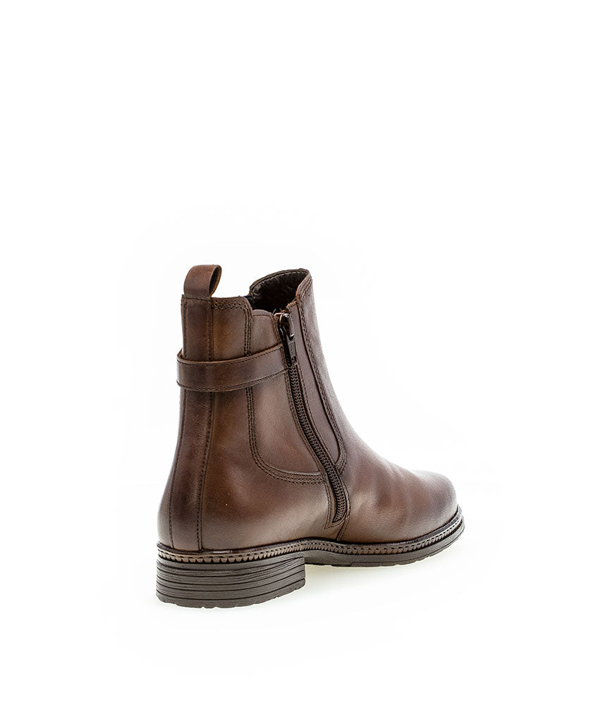 Gabor Premium Brown Leather Ankle Boots