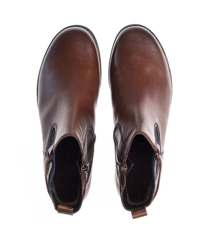 Gabor Premium Brown Leather Ankle Boots