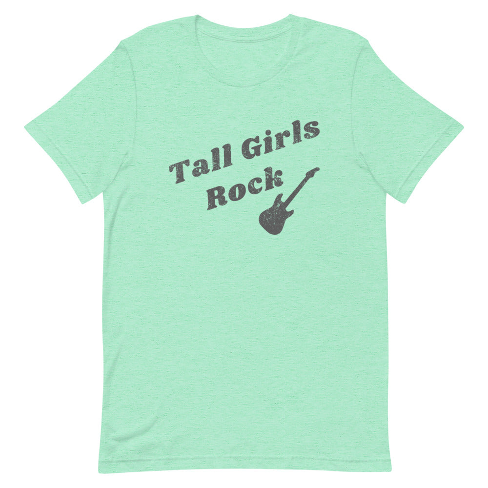 Tall Girls Rock Distressed T-shirt