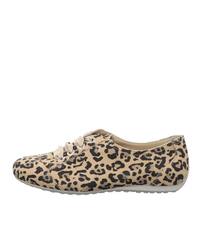 Semler Fashionable Leopard Print Lace Up Shoe