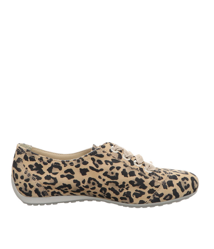 Semler Fashionable Leopard Print Lace Up Shoe